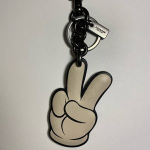 Coach Disney Mickey Hand Bag Charm Keychain